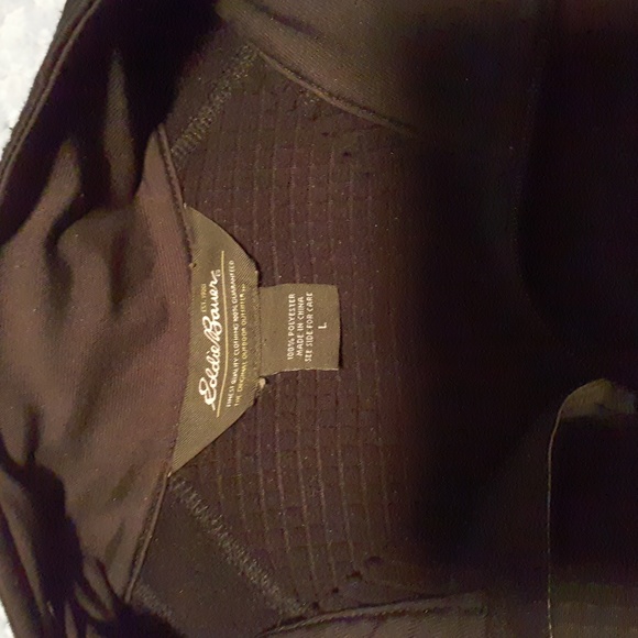 Eddie Bauer Black 1/4 zip pullover - Picture 4 of 4
